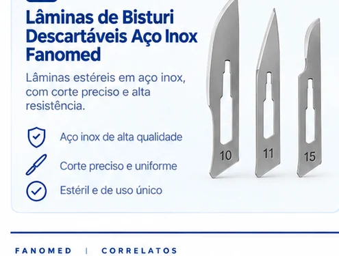 Lâmina de Bisturi Inox