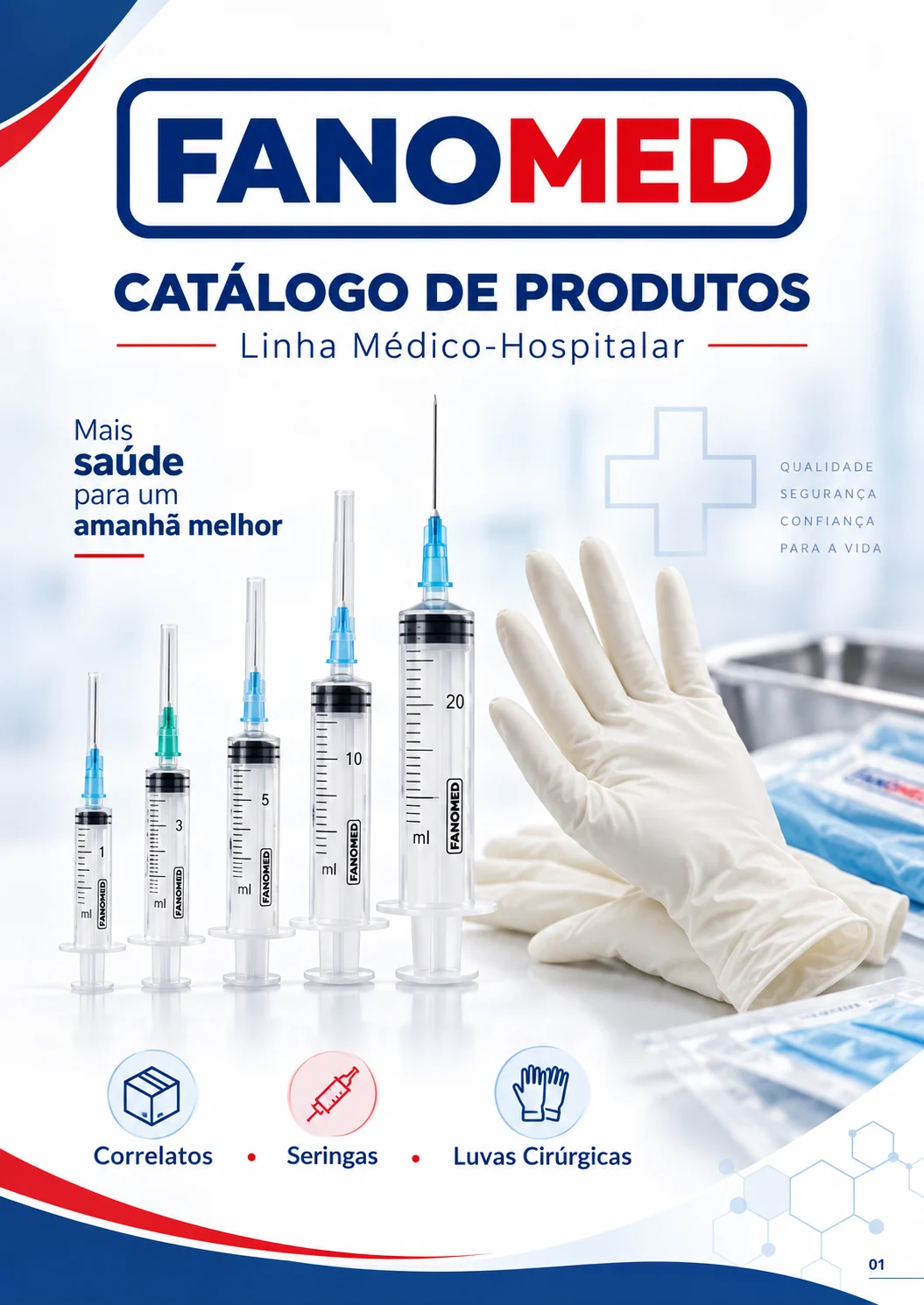 FANOMED: correlatos, seringas e luvas cirúrgicas